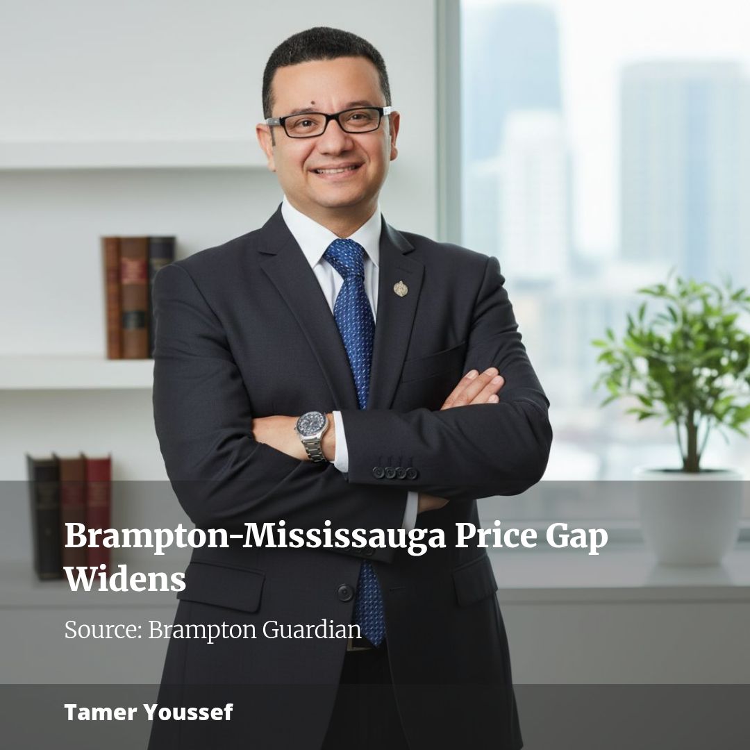 Gap between Brampton and Mississauga real estate prices continues to widen